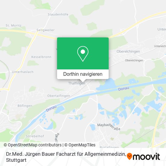 Dr.Med. Jürgen Bauer Facharzt für Allgemeinmedizin Karte