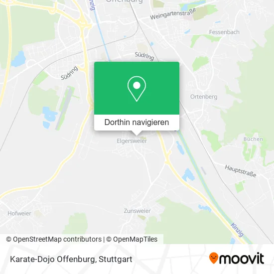 Karate-Dojo Offenburg Karte