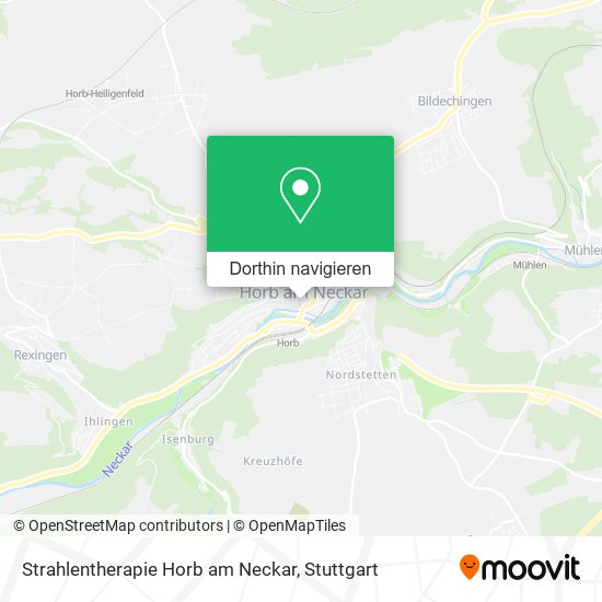 Strahlentherapie Horb am Neckar Karte