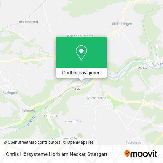 Ohrlis Hörsysteme Horb am Neckar Karte