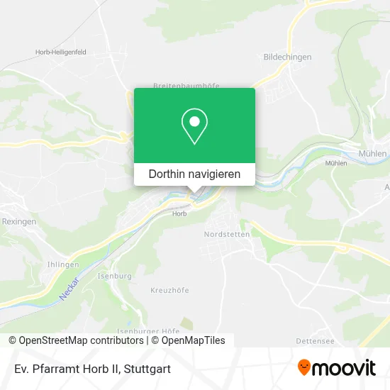 Ev. Pfarramt Horb II Karte