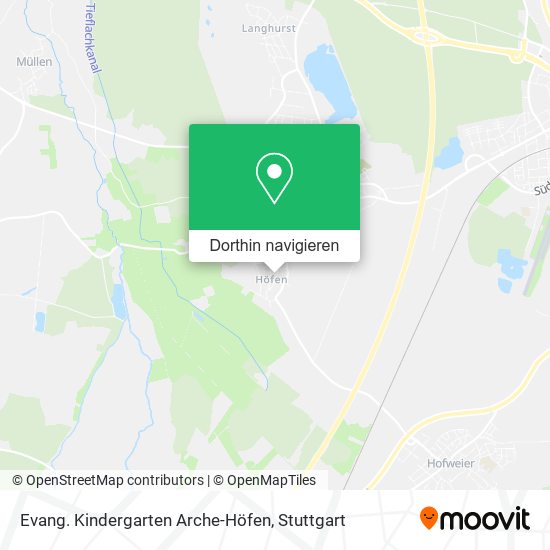 Evang. Kindergarten Arche-Höfen Karte