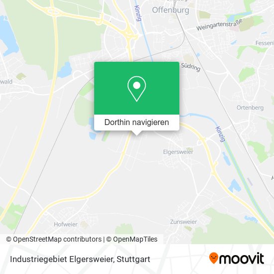 Industriegebiet Elgersweier Karte