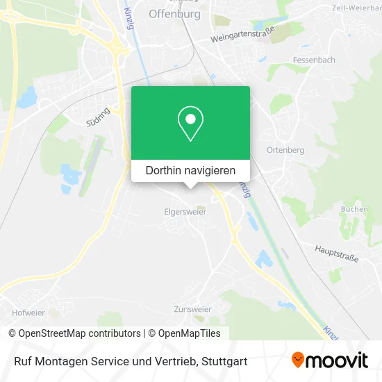 Ruf Montagen Service und Vertrieb Karte