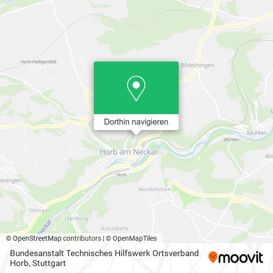 Bundesanstalt Technisches Hilfswerk Ortsverband Horb Karte