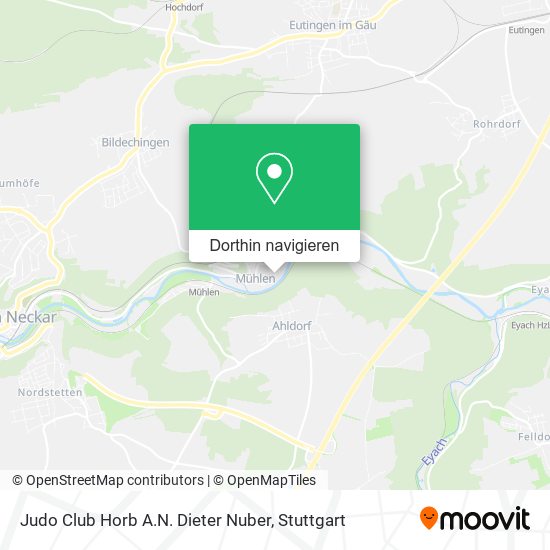 Judo Club Horb A.N. Dieter Nuber Karte