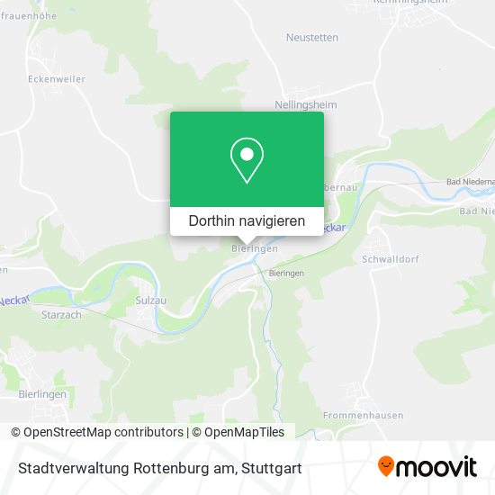 Stadtverwaltung Rottenburg am Karte