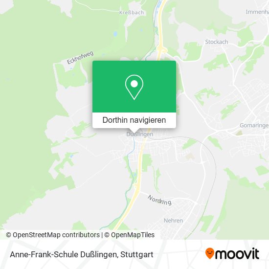 Anne-Frank-Schule Dußlingen Karte