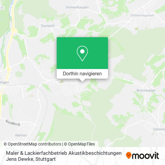 Maler & Lackierfachbetrieb Akustikbeschichtungen Jens Dewke Karte