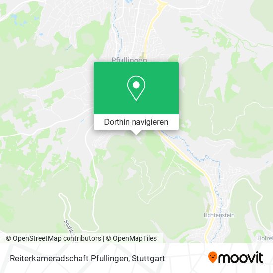 Reiterkameradschaft Pfullingen Karte