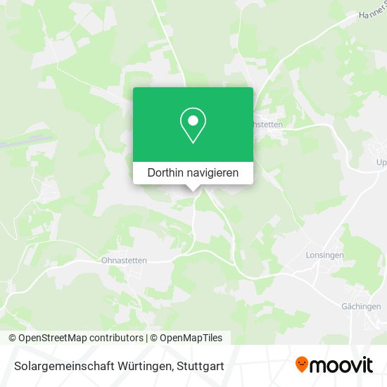Solargemeinschaft Würtingen Karte
