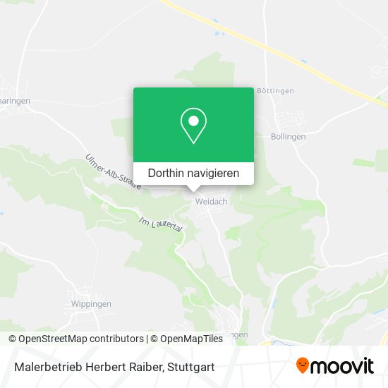 Malerbetrieb Herbert Raiber Karte