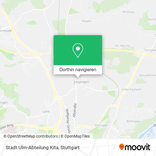 Stadt Ulm-Abteilung Kita Karte