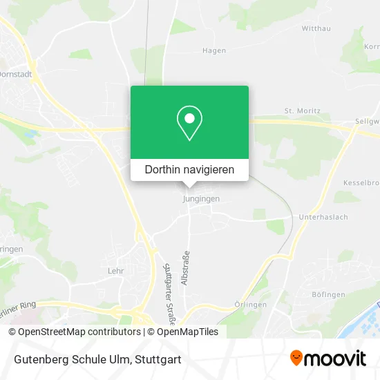 Gutenberg Schule Ulm Karte