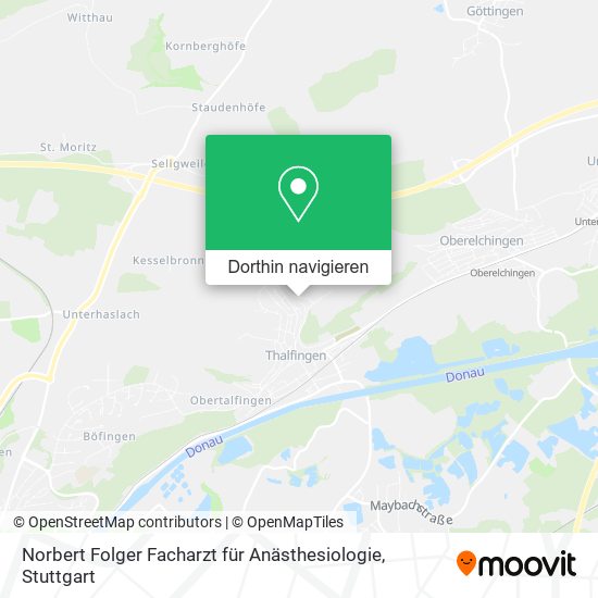 Norbert Folger Facharzt für Anästhesiologie Karte