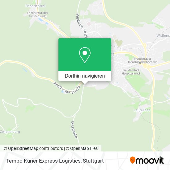 Tempo Kurier Express Logistics Karte