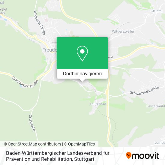 Baden-Württembergischer Landesverband für Prävention und Rehabilitation Karte