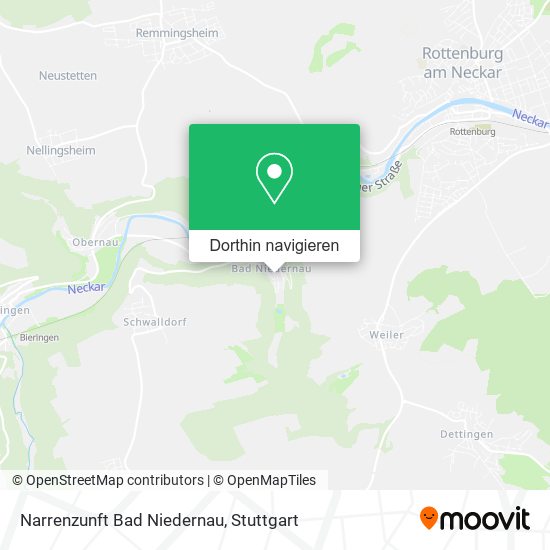 Narrenzunft Bad Niedernau Karte