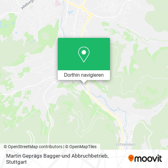 Martin Geprägs Bagger-und Abbruchbetrieb Karte