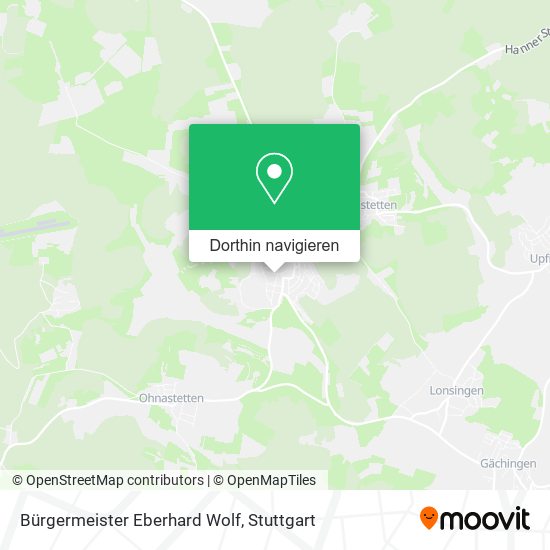 Bürgermeister Eberhard Wolf Karte