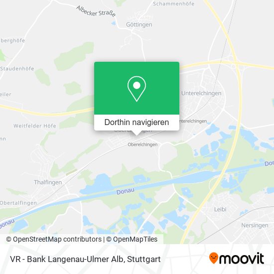 VR - Bank Langenau-Ulmer Alb Karte