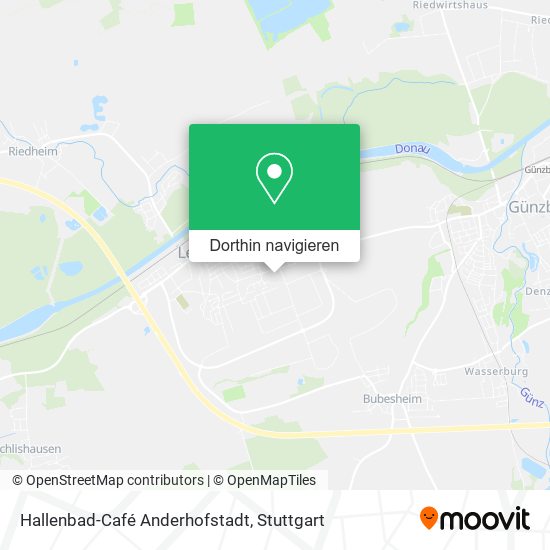 Hallenbad-Café Anderhofstadt Karte