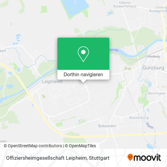 Offiziersheimgesellschaft Leipheim Karte