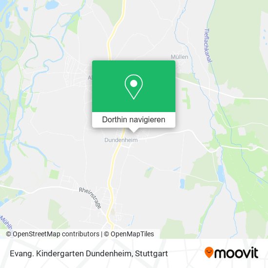Evang. Kindergarten Dundenheim Karte
