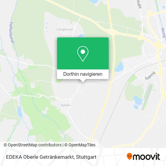 EDEKA Oberle Getränkemarkt Karte