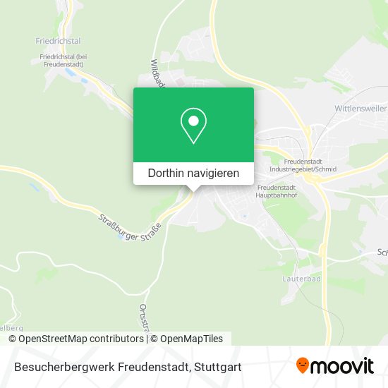 Besucherbergwerk Freudenstadt Karte