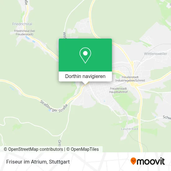 Friseur im Atrium Karte
