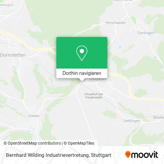 Bernhard Wilding Industrievertretung Karte