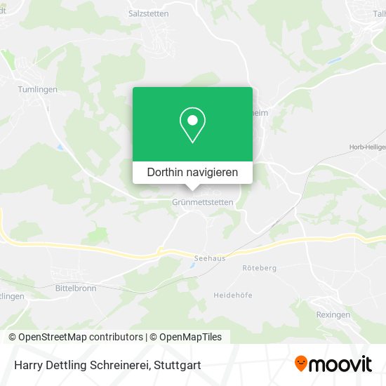 Harry Dettling Schreinerei Karte
