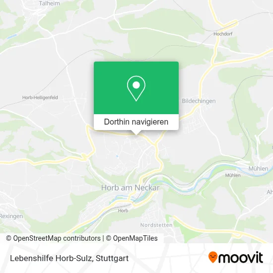 Lebenshilfe Horb-Sulz Karte