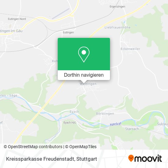 Kreissparkasse Freudenstadt Karte