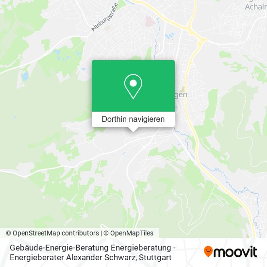 Gebäude-Energie-Beratung Energieberatung - Energieberater Alexander Schwarz Karte