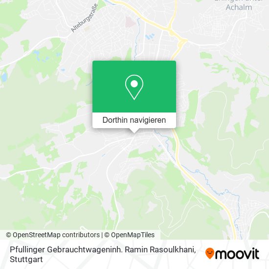 Pfullinger Gebrauchtwageninh. Ramin Rasoulkhani Karte