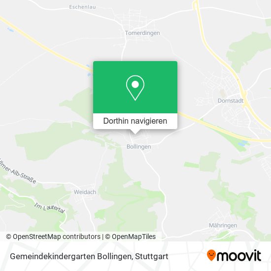 Gemeindekindergarten Bollingen Karte