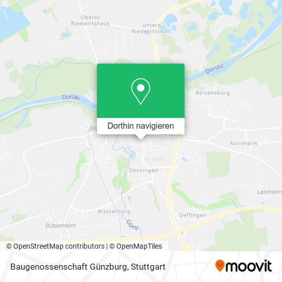 Baugenossenschaft Günzburg Karte
