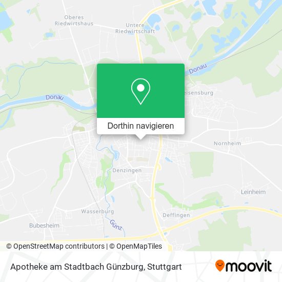 Apotheke am Stadtbach Günzburg Karte