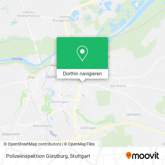 Polizeiinspektion Günzburg Karte