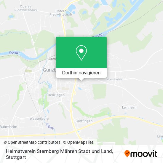 Heimatverein Sternberg Mähren Stadt und Land Karte