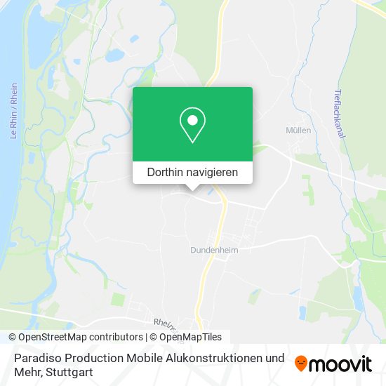 Paradiso Production Mobile Alukonstruktionen und Mehr Karte