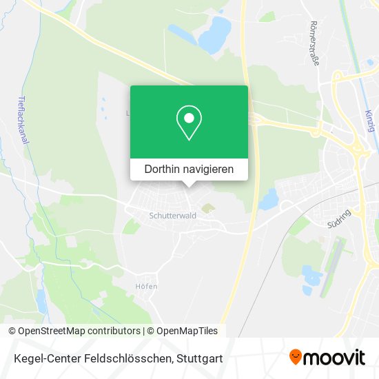Kegel-Center Feldschlösschen Karte
