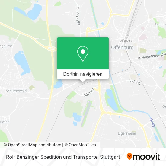 Rolf Benzinger Spedition und Transporte Karte