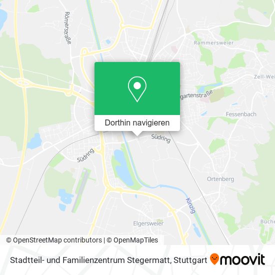 Stadtteil- und Familienzentrum Stegermatt Karte