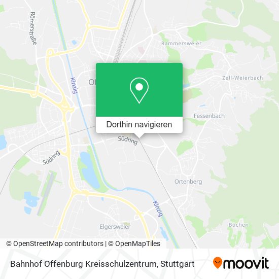 Bahnhof Offenburg Kreisschulzentrum Karte