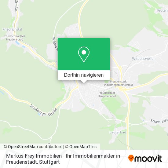 Markus Frey Immobilien - Ihr Immobilienmakler in Freudenstadt Karte