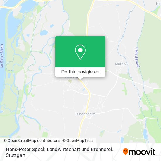 Hans-Peter Speck Landwirtschaft und Brennerei Karte