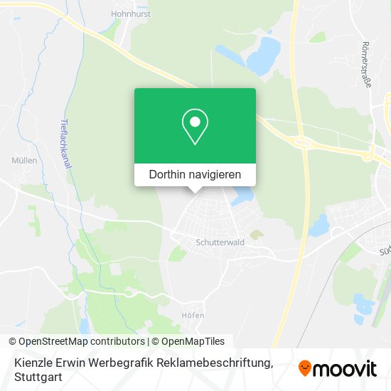 Kienzle Erwin Werbegrafik Reklamebeschriftung Karte
